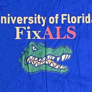 University of Florida Gators NCAA "Fix ALS" NOS Adult XL Blue T-Shirt